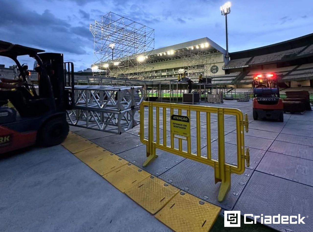 Piso Plástico Criadeck Ultra Reforça Segurança nos Estádios de Curitiba. 